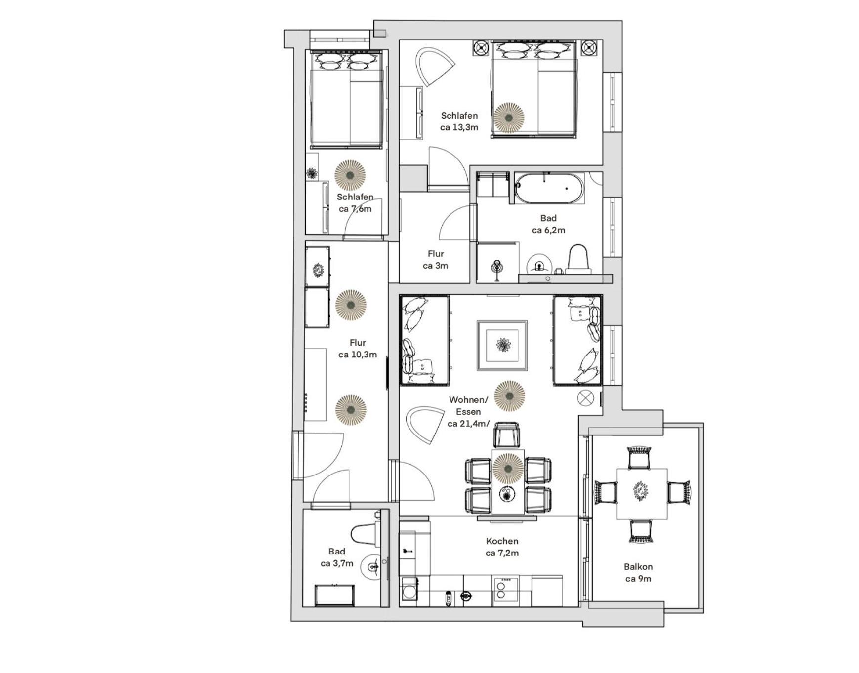 Pineapple Apartments Dresden Zwinger V - 78 Qm - 1X Free Parking Luaran gambar